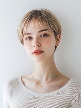 e.m.a プレミアムビューティーサロン 栄駅店(e.m.a PREMIUM BEAUTY SALON) ハイトーンショート/イメチェン/ショート/ハイトーン