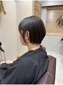 【t o t . f a m .】ショートボブ×表面の縮毛矯正でより自然に!