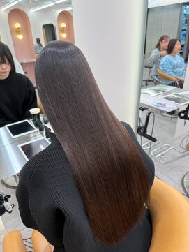 ロンド ブランシュ 錦糸町北口(Lond blanche) ● 姫カットレイヤー/マロンベージュ/韓国風巻き/顔周り/前髪