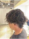メンズパーマ　ソフトスパイラル
