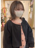2wayバング×オリーブベージュ