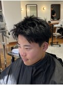 MEN’S/サーフカール/刈り上げセンターパート/表参道駅/青山 