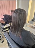 ハイライト 白髪ぼかし アッシュブラウン