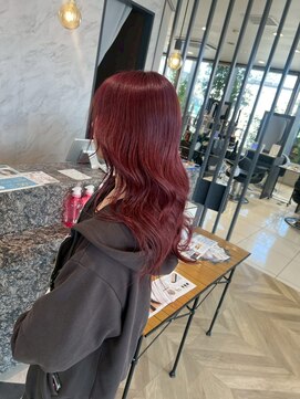 アース 南福島店(HAIR&MAKE EARTH) 濃いめなピンクカラー