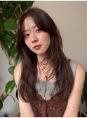 ミルクティーベージュ/レイヤーボブ/韓国巻き/顔周りカット/千葉