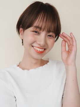 マノ 千歳烏山(MaNO) 〈m14〉大人ショートハイライト髪質改善キッズカット前髪30代40
