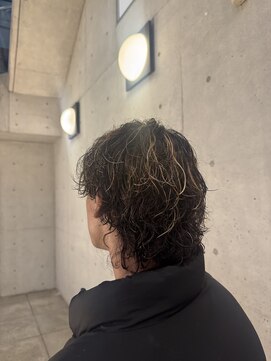 バーバースタジオユー(Barber studio u.) ハイライト×クリームパーマ