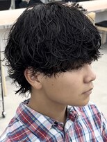 ノードオム 栄(NODE HOMME)&nbsp;波巻きスパイラルパーマツイストスパイラルパーマウルフ名古屋栄