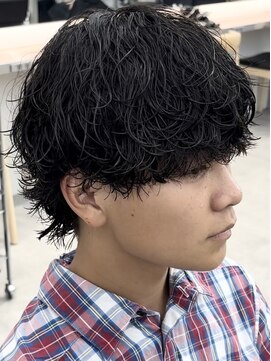 ノードオム 栄(NODE HOMME) 波巻きスパイラルパーマツイストスパイラルパーマウルフ名古屋栄