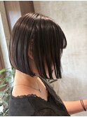 切りっぱなしボブ