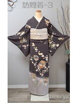 きものサロン すずめ屋&nbsp;レンタル番号　訪問着－3　花の丸