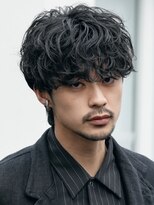フィフス 大分(fifth)&nbsp;大分シャドウパーマメンズカットラウンドマッシュツーブロック