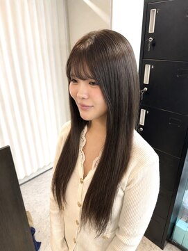 パ ドゥ プロン(Pas de plan) カラー×馴染みエクステの艶ロング