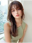 アフロート矢田菜津紀　ナチュラルロング大人ベージュ◎髪型