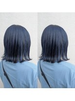 ヘアーサロン リバース(Hair Salon Rebirth) 【防府/Rebirth】ブルー×ダークグレー