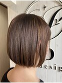 ナチュラルハイライト×ミニボブ
