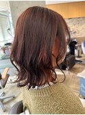 レッド系オレンジインナーカラー