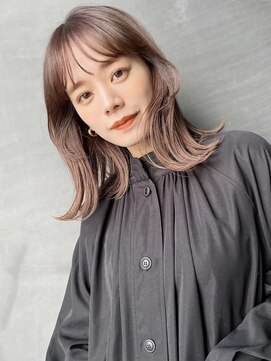 アンガーデン(Une GARDEN) 顔周りカット×パープルブラウン/トリートメント/髪質改善/韓国