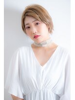 ユニックス モザイクモール港北店(UNIX)&nbsp;【UNIX港北店】シアーベージュショート#ケアブリーチ#ハイトーン