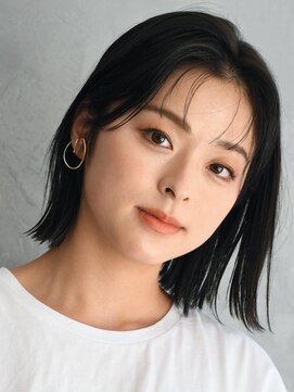 アース 四街道もねの里モール店(EARTH coiffure beaute) ナチュラル+垢抜けミディアムボブ