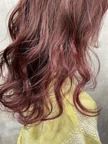 サル(saru)&nbsp;☆ハイライトカラー×ピンクレッド☆