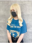 #ホワイトブロンド#スーパー人毛#シールエクステ#抜きっぱなし