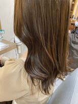 ヘアリゾート粋 トゥジュ 池袋東口店(tujuh)&nbsp;ロングレイヤー/クリームブラウン