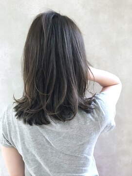 ムウ 難波(MOU) 切りっぱなしボブエアリーロング美髪ピンクブラウン20代30代
