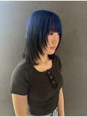【nanaka】ルーツカラーblue×black
