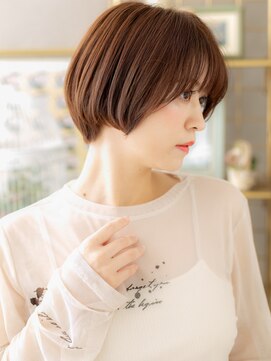 カバーヘア イヴ 戸頭店(COVER HAIR EVE) 耳かけが大人かわいいショートマッシュボブa戸頭20代30代40代