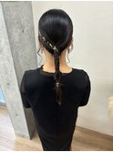 箔付きタイトヘアアレンジ/大宮東口タイトヘアアレンジ