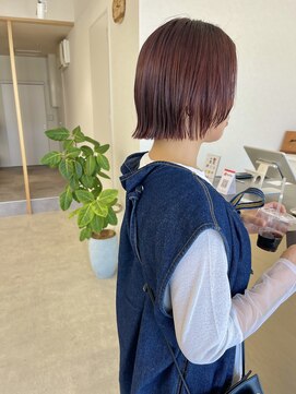 モンテヘアー(monte hair) ミニボブ×ピンク