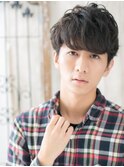 20代30代カルマパーマ黒髪ツーブロッククロップX北浦和