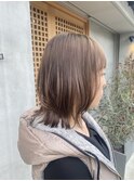レイヤーカットと透け感