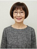 70代にオススメ★上品コンパクトボブ