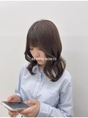 【韓国ヘア/レイヤーカット/顔まわりカット/アッシュベージュ】