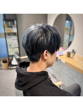 ミエルヘアーエスト 新宿店(mielhair est) ブリーチあり(^^)ダークブルージュ　MEN’S HAIR