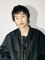 マスタード(MASTARD) ブルーブラックメンズパーマメンズショート