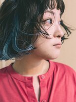 ディスアンドザット あびこ店(THIS&THAT)&nbsp;Hair by ryu【顔まわりレイヤー　インナーブルー】