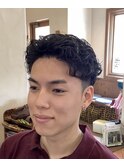 ビジネスショートパーマ