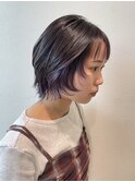 【ショートウルフ】20代30代/メンズライク/ラベンダー/モテ髪