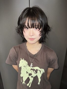 ネハス(nehus.) ブリーチ/ミディアムヘア/デザインカラー/フェイスフレーミング