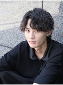 【波巻きツイストスパイラルセンターパート】
