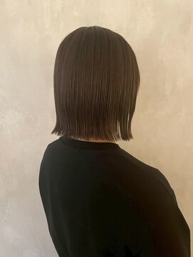 髪質改善/顔周りレイヤーカット/グレージュ[千葉/千葉駅]