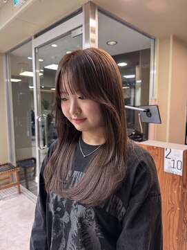 マロンブラウン/ブリーチなしダブルカラー