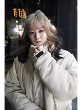 原宿/ウルフカット レイヤー デザインカラー ルーツカラー 