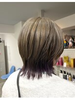 サニー 西中島店(sunny.)&nbsp;ショートウルフ/グレージュ/シャギーウルフ/バイオレット