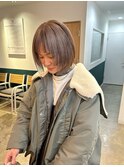 千葉駅/着物ヘア/大人ガーリー/ダークアッシュ/似合わせカット