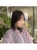 ホワイトピンクのインナーカラー