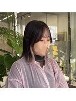 ユニークバイケンジ 町田(unique KENJE)&nbsp;ホワイトピンクのインナーカラー